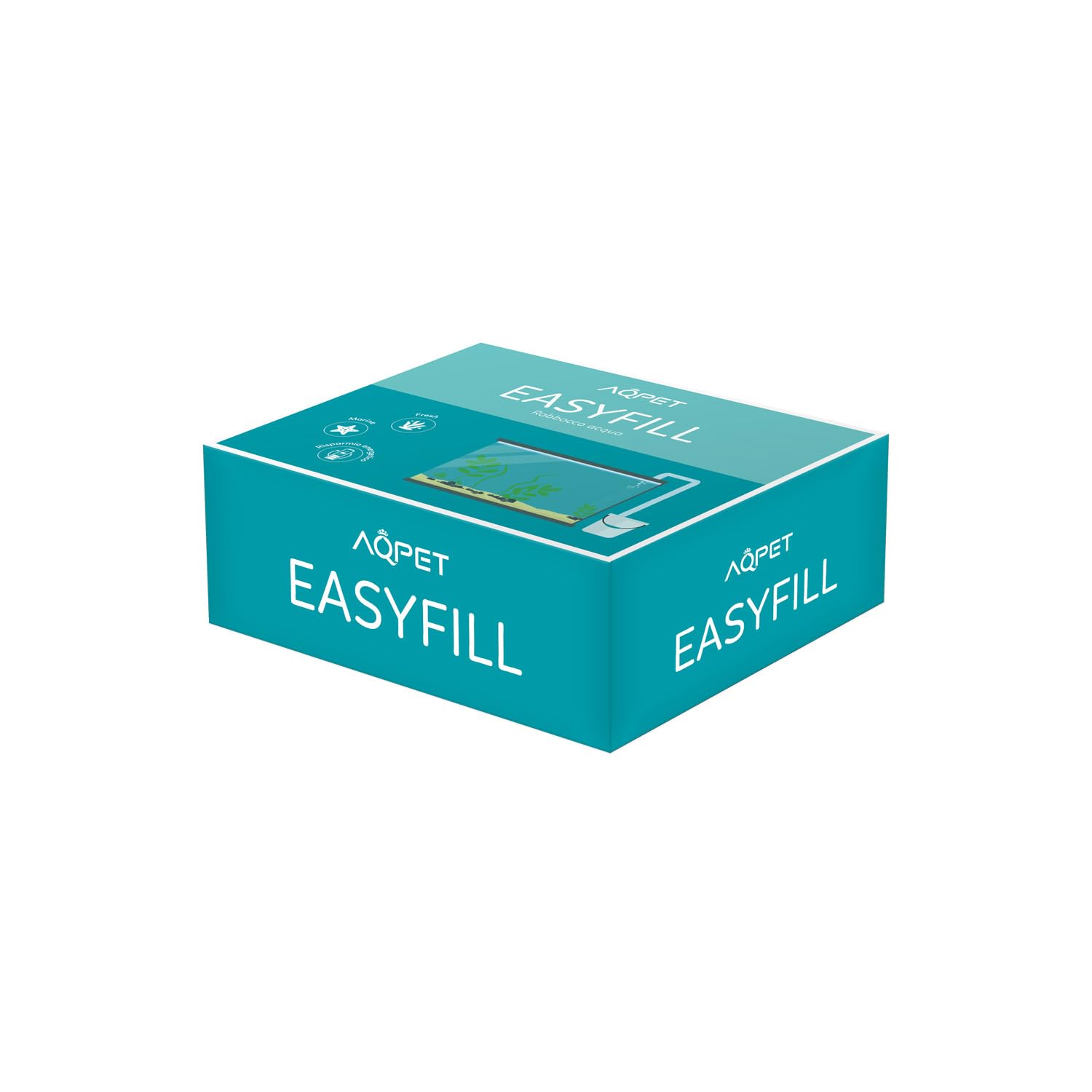 AQPET Easyfill Rabbocco Acqua per Acquario Cambi d'Acqua Completo di Staffa e Pompa
