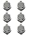 JJG 6Pcs Silver Round Tree of Life Aromatherapy Essential Oil Lockets Pendants for Jewelry Necklace Making