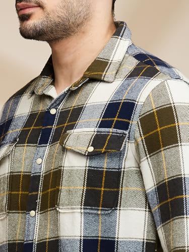 Image of Being Human Black Slim Fit Regular Collar Men's Shirt Clothing