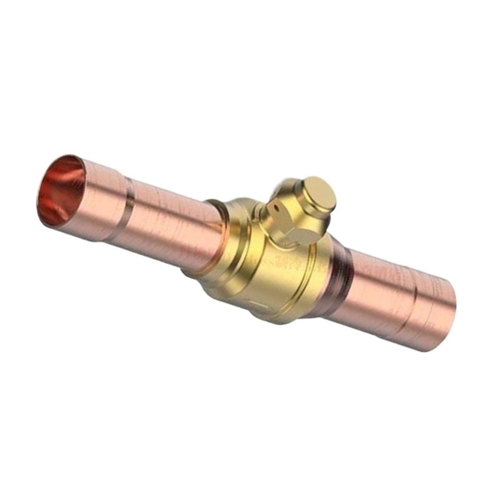 Válvula de bola de cierre para evitar fugas de refrigerante HVAC con soldadura de latón 5/8