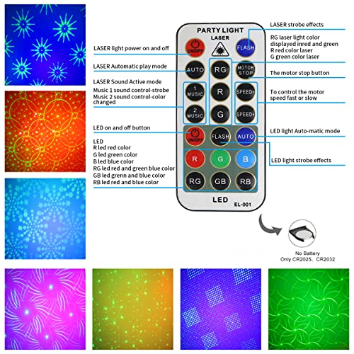 Party Lights, Dj Disco Lights, Azimom Stage Strobe Light Rave Light 48Lighting Mode Sound Activated Remote Control For Xmas Bar Festival Karaoke Ktv Club Show #TOP4