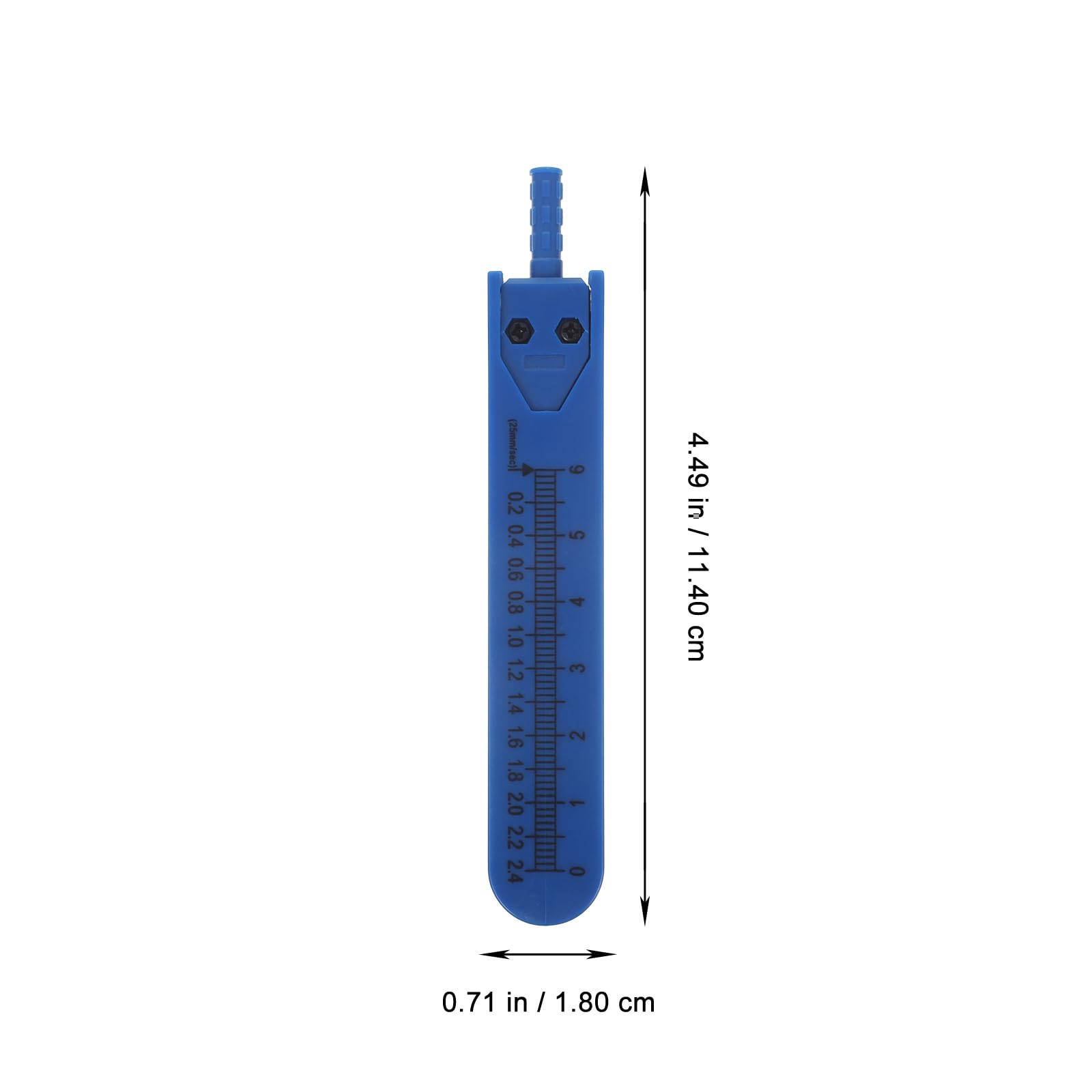 iplusmile Caliper - Caliper de metal para de freno de, medidor con regla, herramienta de medición para medir electrocardiografía (azul)