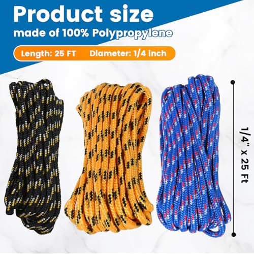 MaxxHaul 50228 Diamond Braided Rope of 1/4