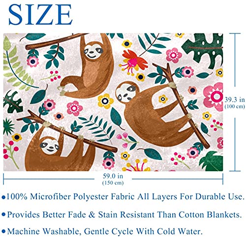 Couverture douce de qualité supérieure motif paresseux chaud - 6