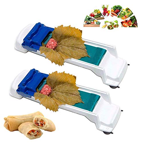 Machine à Rouler Les Sushis 2 Pcs Rouleau Viande Aux Légumes Rouleau Feuilles Raisin Kit De Bricolage De Cuisine Pour Les Débutants Et Les Enfants En Peluche Feuilles De Chou De Raisin à Rouler