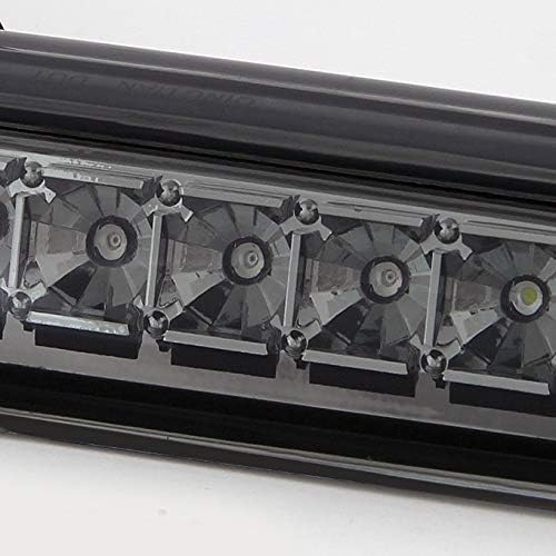 AKKON - For 99-02 Chevy Silverado 1500 2500 HD 99-06 GMC Sierra Black LED Tube Tail Lights + Smoked LED 3Rd Brake Lamp Combo