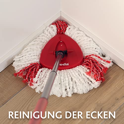 Vileda Turbo Wischmopp Komplett Set mit extra 2in1 Moppkopf, Bodenwischer mit Teleskopstiel, 2...
