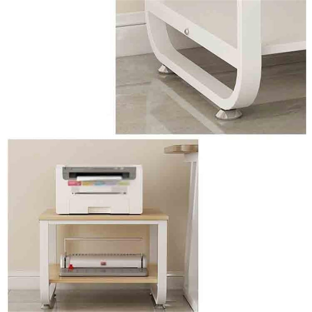Printer Stand Almacenamiento y organización Estante de colocación de fotocopiadoras Estante de Impresora de Oficina Estantes de Almacenamiento for el hogar(Brown)