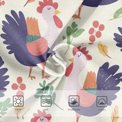 Wusikd Turkeys Small Girls' Underwear Cotton Green Leaves Girls Briefs Soft Toddler Underwear 2T3