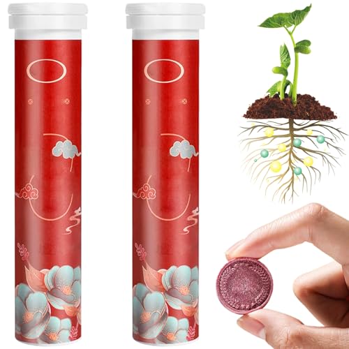 Kalastussaari Plant Fertilizer Tablet 2 Botltle Organic Nutritious Plant Fertilizer for Indoor...