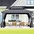Domi 10’ X 14’ Hardtop Gazebo Canopy with Netting & Curtains, Outdoor Aluminum Gazebo with Galvanized Steel Double Roof for Patio Lawn and Garden, Gray
