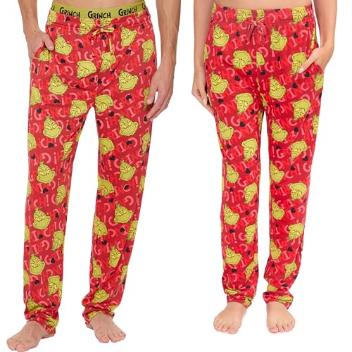The Grinch Who Stole Christmas Amzn Exclusive Lounge Pants with Pockets MultiPrints