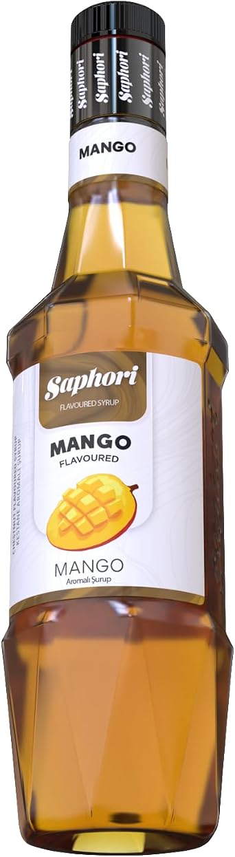 Saphori Kokteyl Şurubu Kahve Şurubu 700 ML Aroma, Tatlandırıcı şurup, Gazlı içecekler ve Çaylar İçin Aroma verici (Mango)