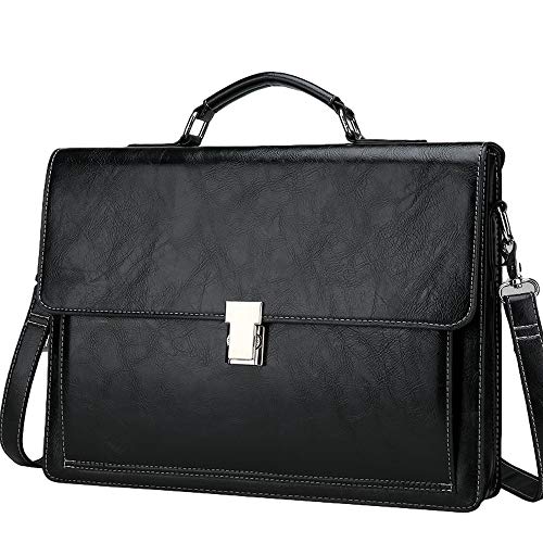 Lixibei Viaje de Cuero Maletín, asa Superior médicos Bolsos de Cuero del...