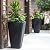 Step2 Bridgeview Tall Planter Box Plastic Painted Square Floor Standing planter