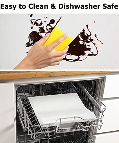 Mmmat Silicone Baking Mat Roll - Best German Silicone - Non-Slip Silicone Pastry Mat, Non-Stick Reusable Air Fryer Linner, Counter Mat, Oven Liner, Freeze Dryer Mat - 12In X 8Ft #TOP6