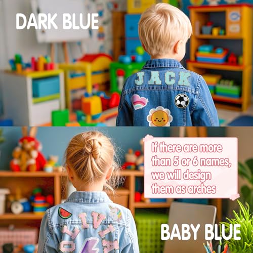 Personalized Denim Jacket, Customized with Children's Names, Back to School Outfits for Girls Boys, Birthday Gifts for Boys and Girls Ages 1-8, Baby Shower Gifts, Toddler Clothing4