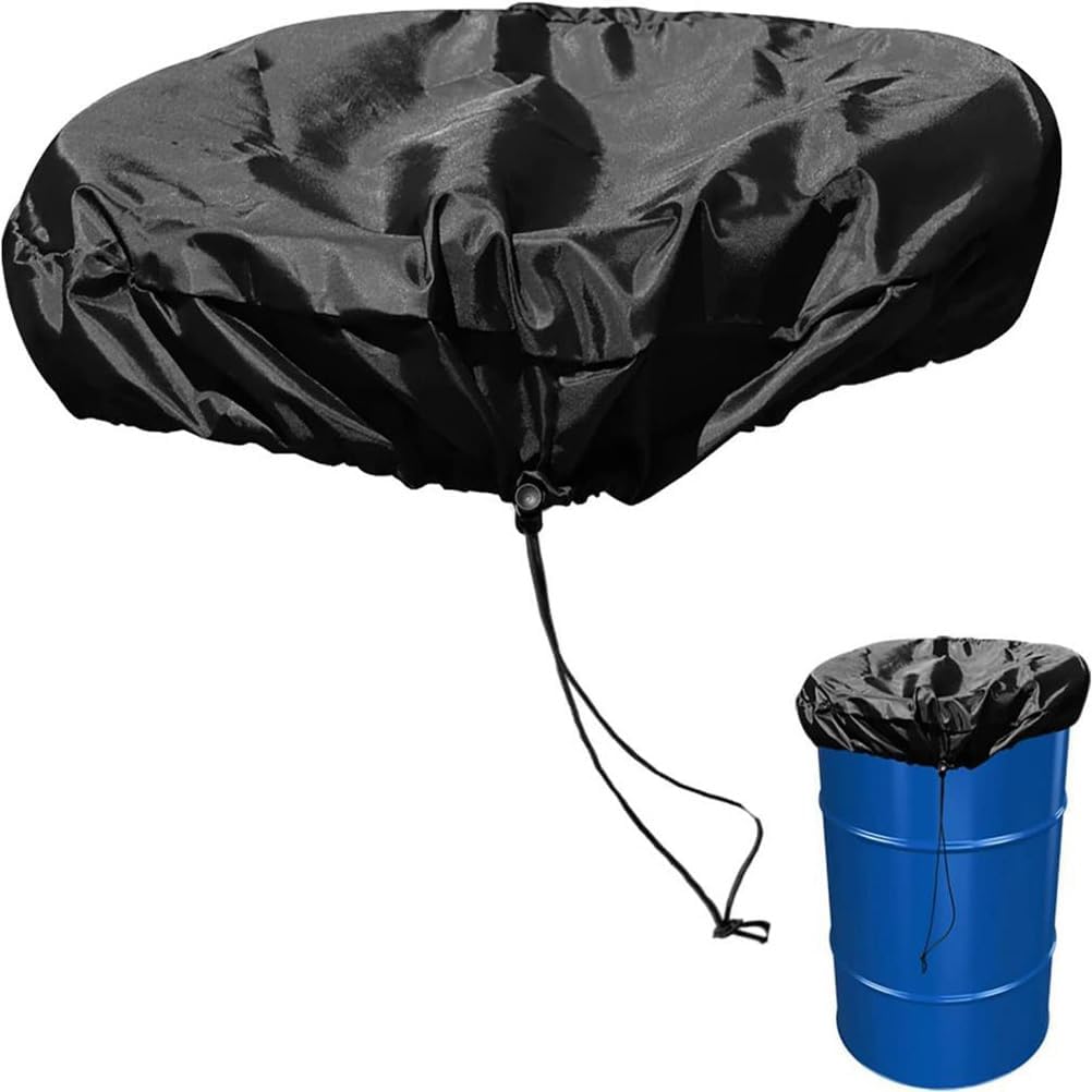 GANAZONO Gallon Drum Lid Cover 25.59In Oxford Cloth Water Bucket Cover with Adjustable Drawstring Outdoor Dust and Rain Protective Storage Bucket