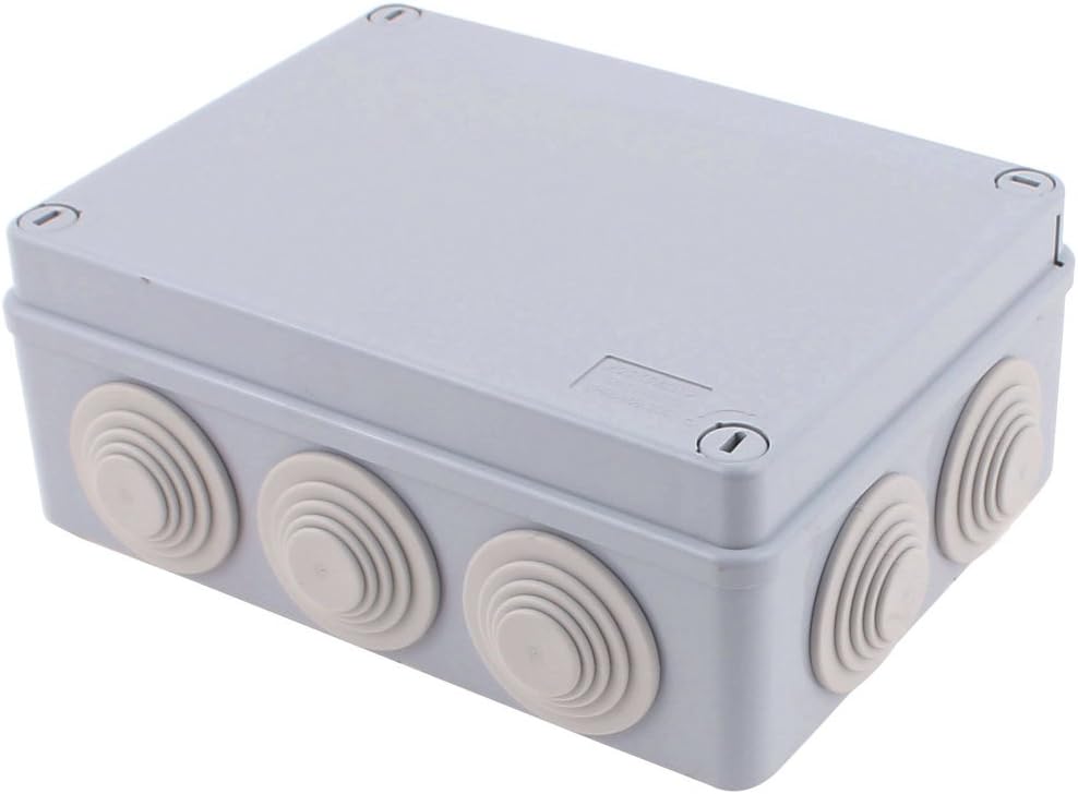 Aexit 190 x Electrical Boxes, Conduit & Fittings 140 x 70mm Waterproof Junction Box DIY Terminal Connecting Electrical Boxes Box Enclosure