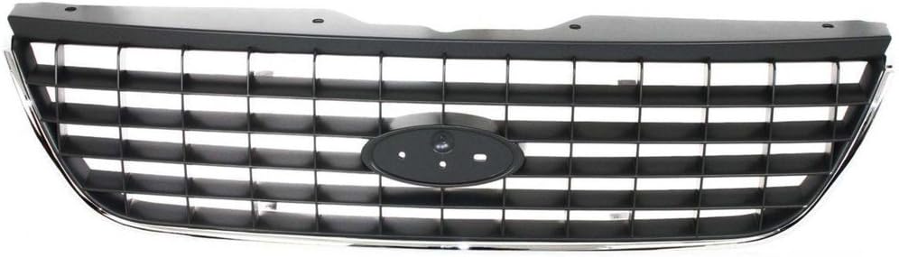 2002-2005 متوافق مع FORD Explorer Front Grille Grill FO1200396 Chrome Plasitc رمادي غامق
