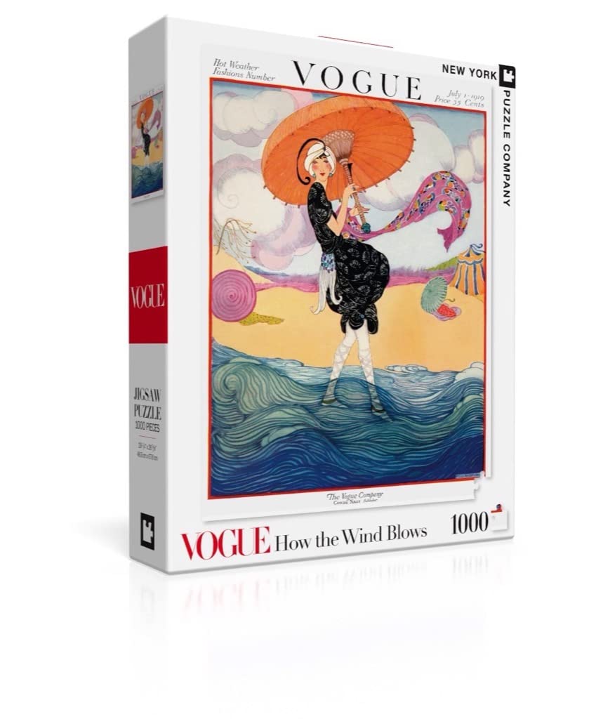 New York Puzzle Company - Vogue Magazine How The Wind Blows - 1000 Piece Jigsaw Puzzle for Family Game Nights by Helen Dryden - Image 2