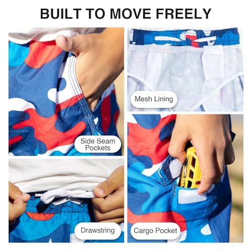 Image of Kanu Surf Boys' Avalon Quick Dry UPF 50+ Beach Swim Trunk