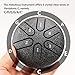 INGPARTNER Steel Tongue Drum Tundrum 3 Inch 6 Notes Hand Drum Rain Drum with Handpan Drum Mallets, Music Book, Sound Instrument for Musical Education Entertainment Yoga Chakra (Sword Shape) (Black)