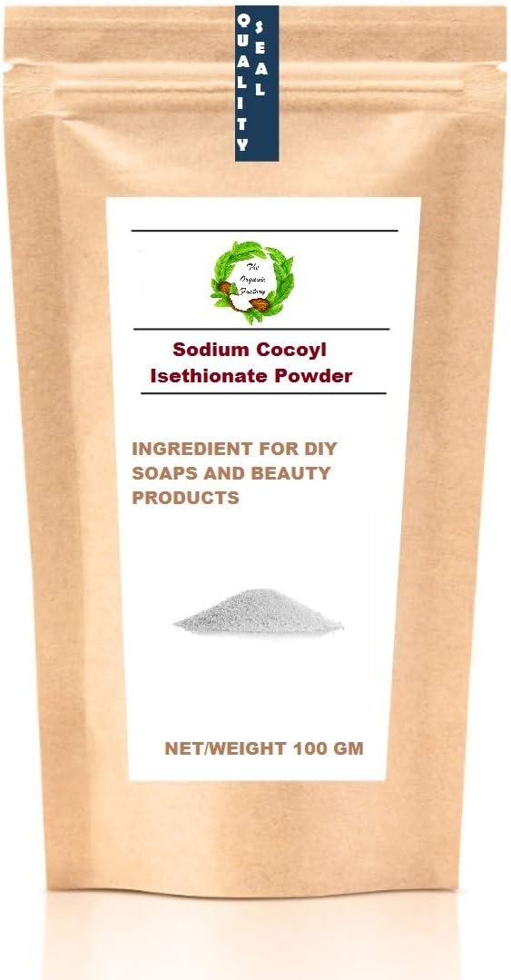 THE ORGANIC FACTORY Sodium Cocoyl Isethionate Powder (SCI) 200gms/ 500GMS (200gm)