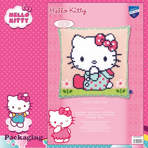 Coussin point de croix Hello Kitty kit complet pour débuter - 3