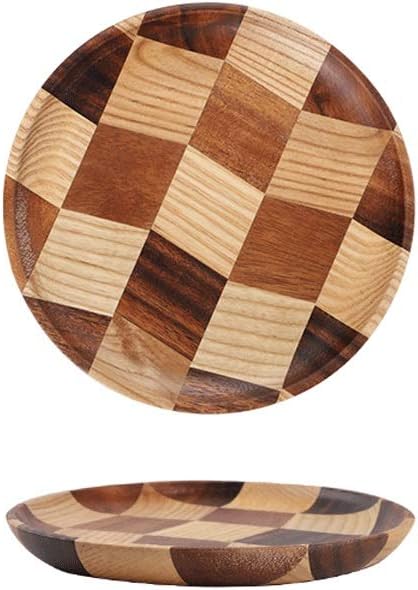 Plate Creative Wood Plates Wood Dried Fruit Tray Snack Tray Dessert Fruit Breakfast Tray Dinner plate
