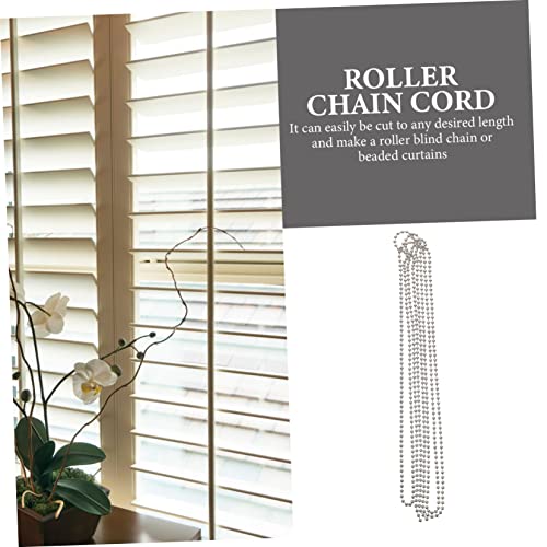 BIUDECO Curtain Bead Rope Blind Beaded Chain Cord with Metal Ball Chain for Window Treatments - Image 9