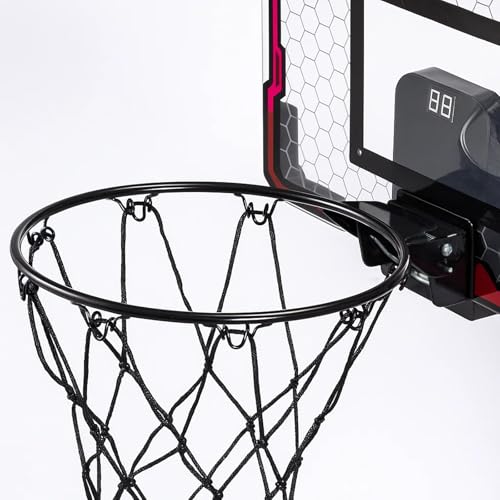 Basketball Hoop Indoor with Electronic Scoreboard & 4 Mini Balls & Pump, Over the Door Mini Basketball Hoop Set for Kids & Adults, Toy Gift for Boys Girls Age 3+ Years, Office Game - Image 4