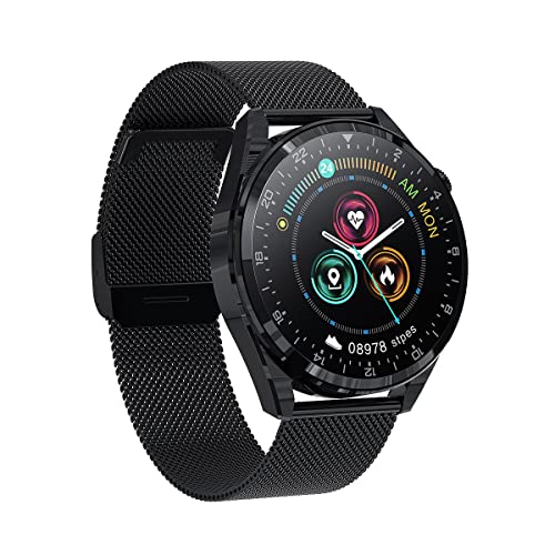 Suinsist Black Stainless Steel Strap Made Of Premium Mesh Woven Stainless Steel With Fine Polish, Resist Daily Wearing And Tearing, Watch Strap Width 20Mm,Thickness 1.8Mm Approx. #TOP3