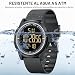 Imagen de GOLDEN HOUR Relojes Digitales Impermeables Deportivos Ultrafinos para Hombre con Pantalla Gran Angular Correa de Caucho Reloj de Pulsera para Hombre Mujer
