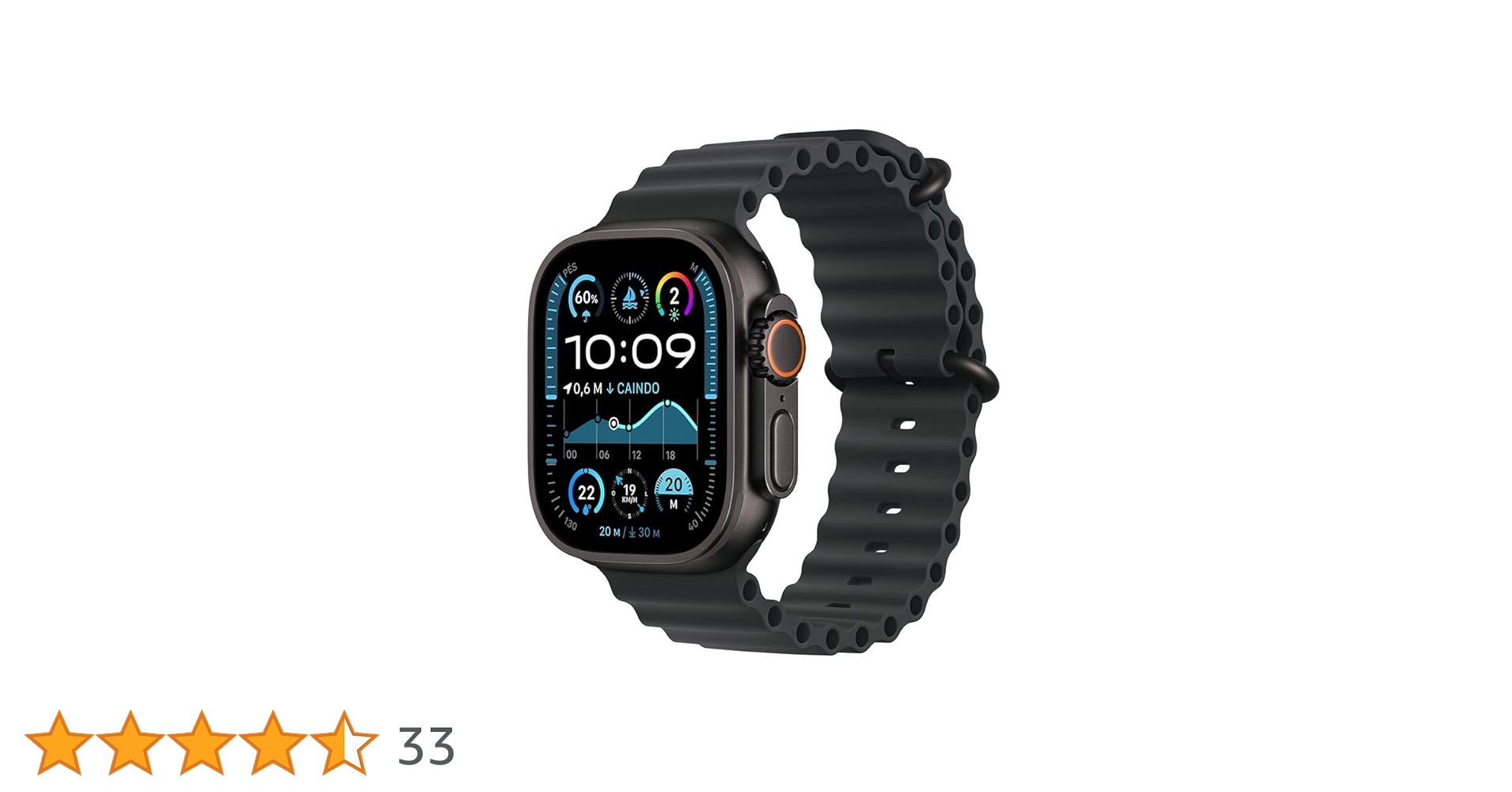 Apple Watch Ultra 2 GPS + Cellular • Caixa preta de titânio – 49
