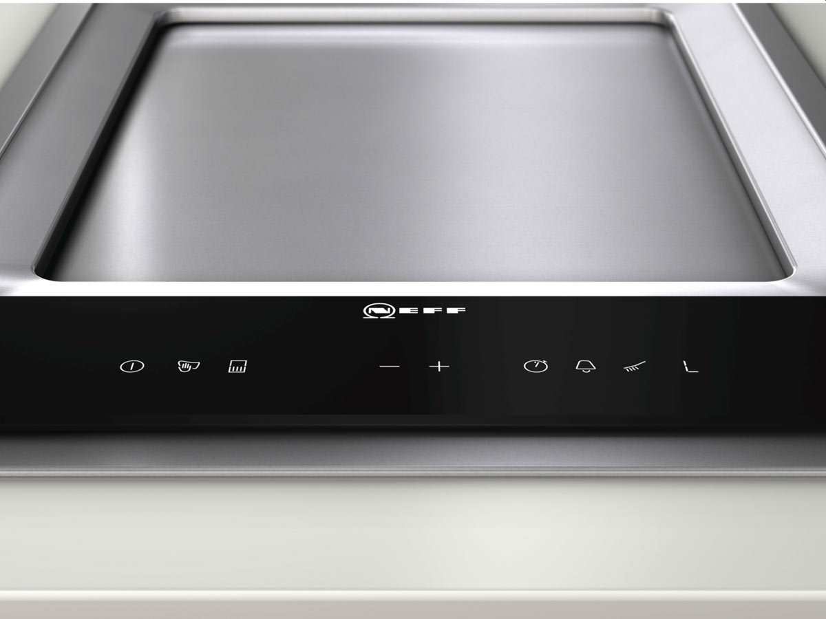 NEFF N74TD00N0 Kochfeld Elektro und Gas, 39,60 cm, 40 cm Vario, Domino Teppan, Edelstahl