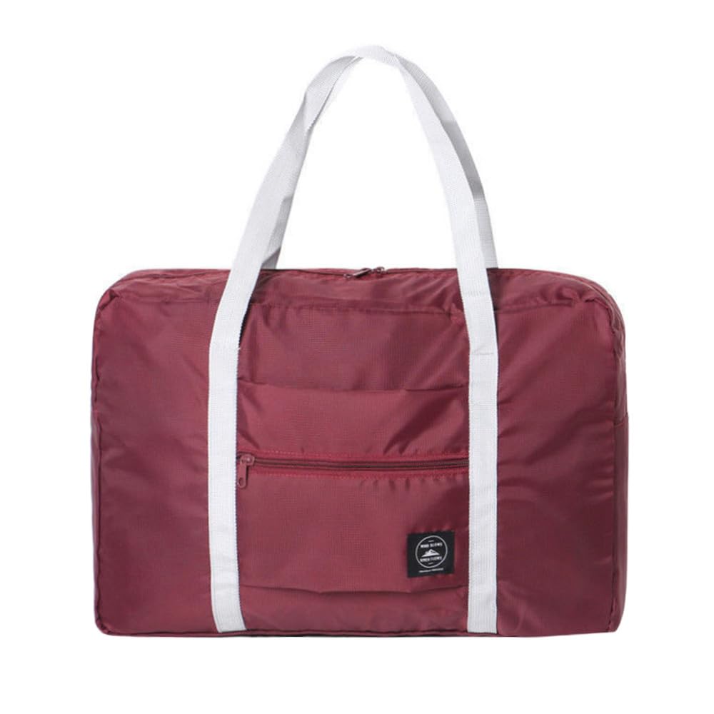KUAZIVIPortable Travel Bag Foldable Luggage Hand Travel Bag Foldable Travel Duffel Bag (Red)