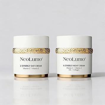 NeoLumo Daily Balance Cream Set, 2 Synergy Day Cream + 4 Synergy Night Cream, Vitamin C and E, Hyaluron, Collagen, Day Cream and Night Cream, 2   50 ml