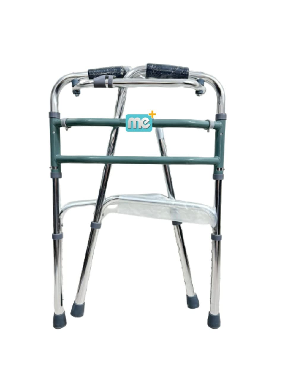 Me + Adult Walker Light Weight Aluminum Height Adjustable Rollator Foldable Walker for old age people Patients Men Women & Adults without Wheel-image-40