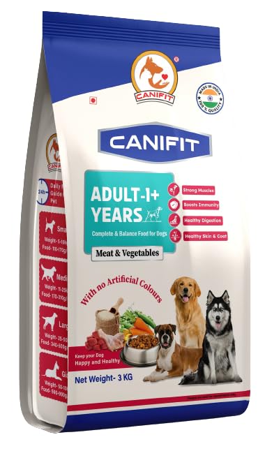 See full amazon price history chart for CANIFIT Adult Dog Food (Meat & Vegetables) 3 KG- Dog Meat Food, Helps in Nutritional Digestion, Dog Dry Food for All Breed Sizes- Provide Overall Wellness to Your Dog. CANIFIT Adult Dog Food (Meat & Vegetables) 3 KG- Dog Meat Food, Helps in Nutritional Digestion, Dog Dry Food for All Breed Sizes- Provide Overall Wellness to Your Dog. (B0CJJSC8C5) Amazon Price History, Amazon Price Tracker