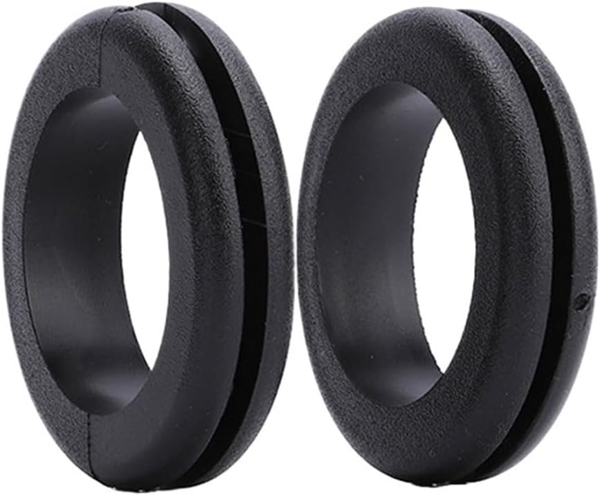 Double-Sided Coil O-ring Seal Ring 3mm/4mm/5mm/6mm/7mm/8mm/10mm Grommets Blakc(20pcs,A 5mm)