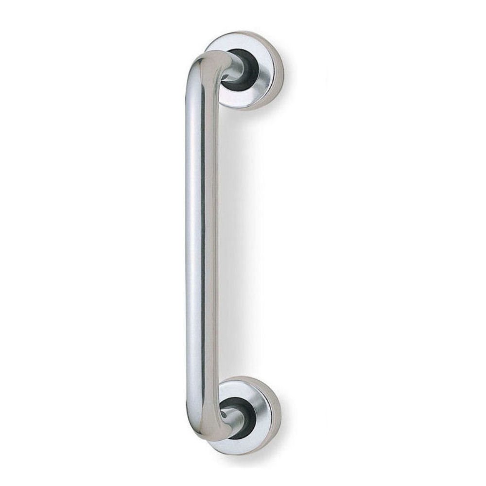 12" Door Pull Handle 'D' Round Bar Aluminium SAA 305mm x 19mm Rear/Face Fix