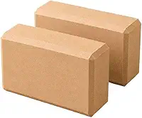 Kit 2 Blocos de Yoga EVA Alta Densidade para Pilates Alongamento Meditação Fisioterapia Flexibilidade