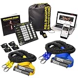 Crossover Symmetry Elite Package with Wall Mounts – Shoulder Resistance Bands/Cords – Perfect for Crossfit, Warmups, Arm Care, Rotator Cuff Exercise or Physical Rehab From Injury