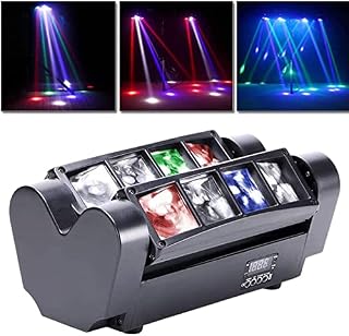 UKing Disco Lights 8 LED RGBW, Moving Head Light Stage Effect with Sound Activated and DMX 512, Party Lights for Disco Outdoor Club Bar