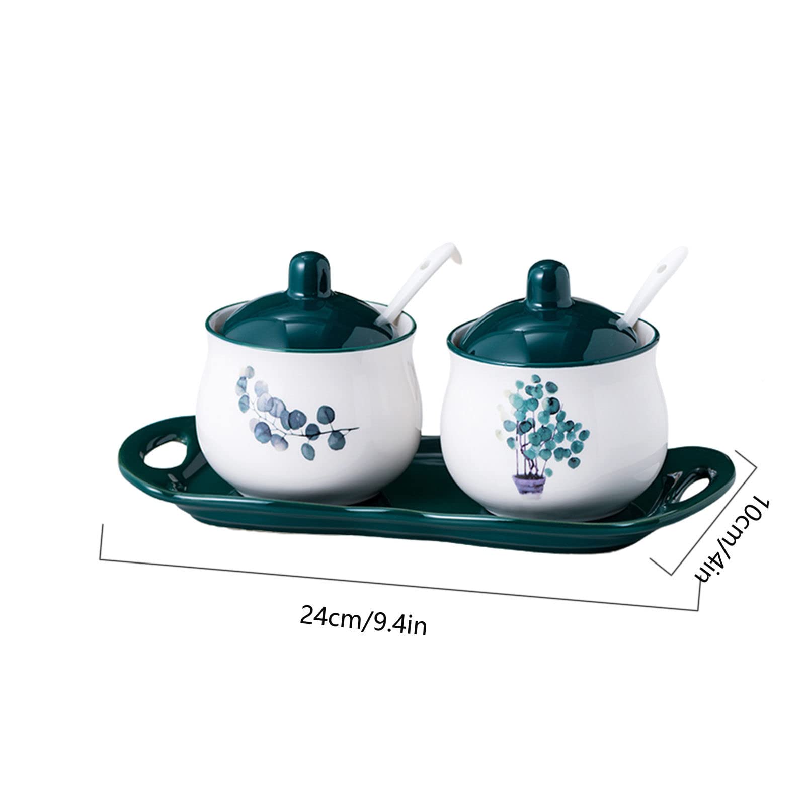 MaikOn Sucrier avec Couvercle, Pot de Stockage de Sucre, Pot à épices, Pot à Sucre, Pot à sel, boîte d'assaisonnement-c-200 ML (Color : 2 Set of C, Size : 200ml)