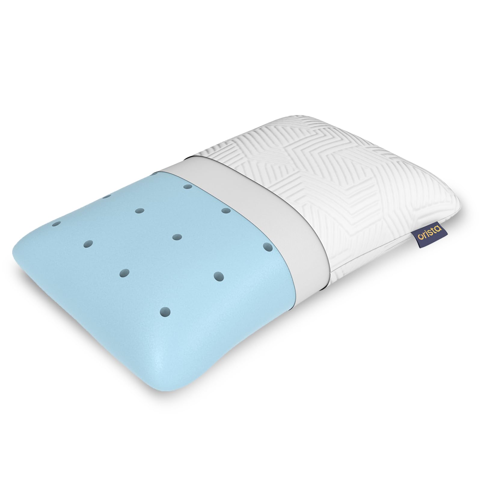 Orista™ Advance Gel Blended Memory Foam Sleep Enhancer Pillow | 2 Year Warranty | Cushions Neck & Shoulder Pain Relief | Orthopedic Pillow Back Side & Stomach Sleepers | 21 x 14 x 4.5 Inch | Set of 1-image-5