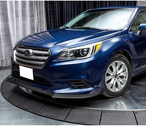 3PCS Front Bumper Lip Kit fit for compatible with 2015-2017 Subaru Legacy, STi-Style Splitter Trim Protection Spoiler, Air-Dam-Chin-Diffuser (Unpainted Matt Black)