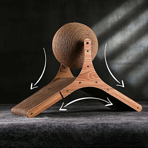 Baoblaze Brinquedo arranhador para gatos de sisal, brinquedo interativo para animais de estimação, b