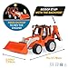 Driven by Battat 7-Inch Backhoe Loader Toy with Lights & Sounds, Movable Parts, Construction Vehicle for Boys & Girls, Durable Design, Realistic Details 3+ Years Toy for Kids